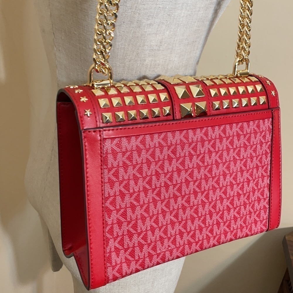 Michael Kors Whitney Star embellished bag red - Picture 11 of 12